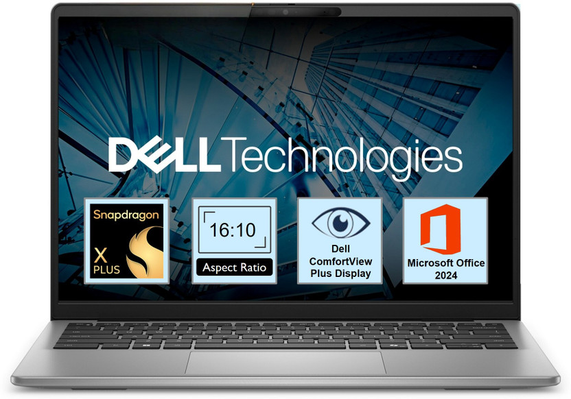 DELL 14 Microsoft Office Home 2024 Snapdragon X - (16 GB/512 GB SSD/Windows 11 Home) Inspiron 5441 Thin and Light Laptop(14 Inch, Titan Gray, 1.5 Kg, With MS Office)