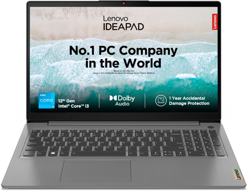 Lenovo IdeaPad 3 Intel Core i3 12th Gen 1215U - (8 GB/512 GB SSD/Windows 11 Home) 15IAU7 Thin and Light Laptop(15.6 Inch, Arctic Grey, 1.63 Kg)