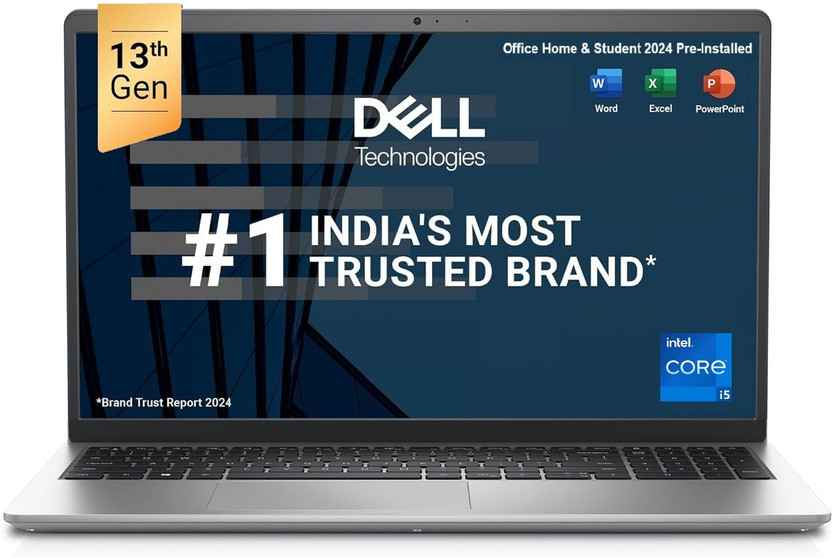 DELL Inspiron MSO 2024 Intel Core i5 13th Gen 1334U - (16 GB/512 GB SSD/Windows 11 Home) Inspiron 3530 Thin and Light Laptop(15.6 Inch, Platinum Silver, 1.62 Kg, With MS Office)