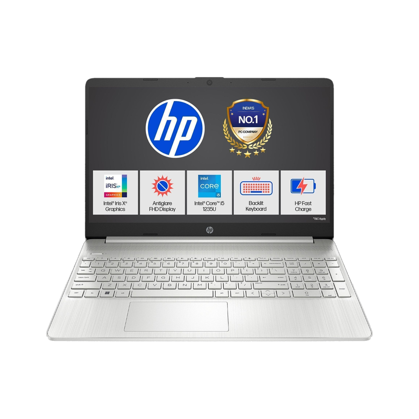 HP 15s Intel Core i5 12th Gen 1235U - (16 GB/512 GB SSD/Windows 11 Home) 15s-fq5330TU|15-fd0111TU Thin and Light Laptop(15.6 Inch, Silver, 1.69 Kg, With MS Office)