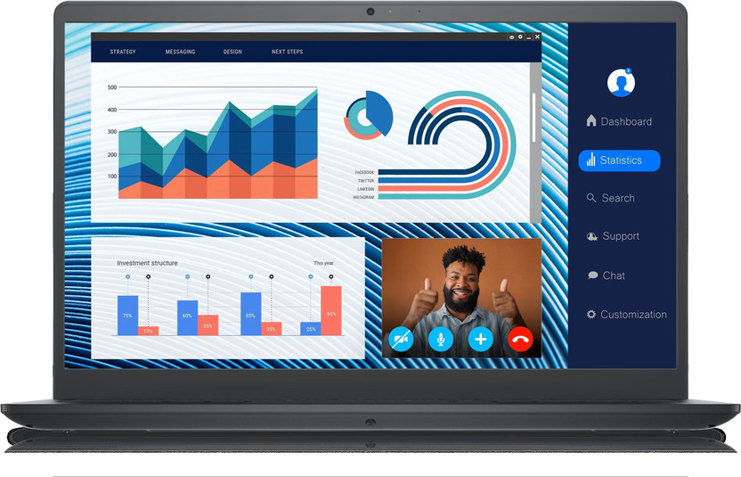 DELL Vostro 3420 Business Laptop Intel Core i5 11th Gen - (8 GB/512 GB SSD/Windows 11 Home) 3420 Business Laptop(14 Inch, Grey, Silver, With MS Office)