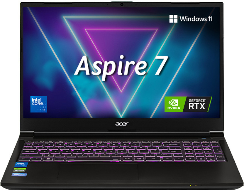 Acer Aspire 7 Intel Core 5 210H - (16 GB/512 GB SSD/Windows 11 Home/4 GB Graphics/NVIDIA GeForce RTX 3050) A715-79G Gaming Laptop(15.6 inch, Flame Black, 1.99 kg)