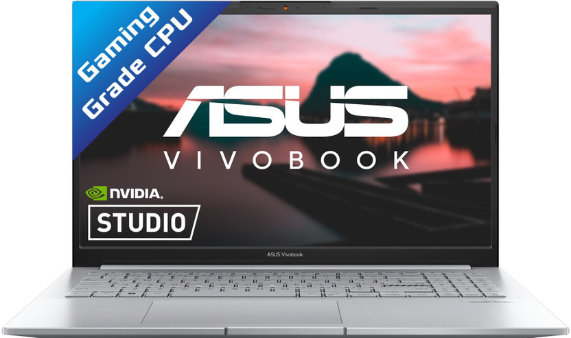 ASUS Vivobook Pro 15 For Creator, AMD Ryzen 5 Hexa Core 5600HS - (8 GB/512 GB SSD/Windows 11 Home/4 GB Graphics/NVIDIA GeForce RTX 2050) M6500QF-HN522W Gaming Laptop(15.6 Inch, Cool Silver, 1.80 Kg)