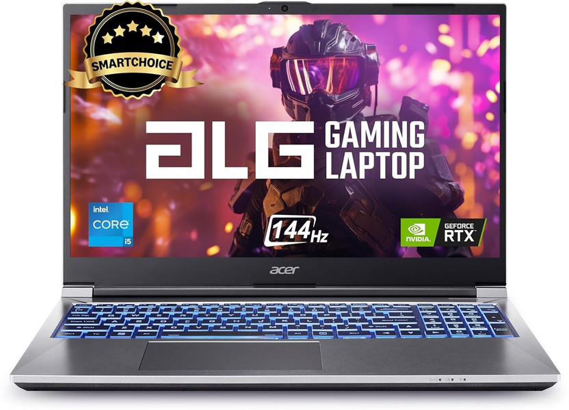 Acer 3 Years Warranty ALG Gaming (2026) Intel Core i5 13th Gen 13420H - (16 GB/512 GB SSD/Windows 11 Home/6 GB Graphics/NVIDIA GeForce RTX 3050/144 Hz) AL15G-53 Gaming Laptop(15.6 inch, Steel Gray, 1.6 kg, With MS Office)