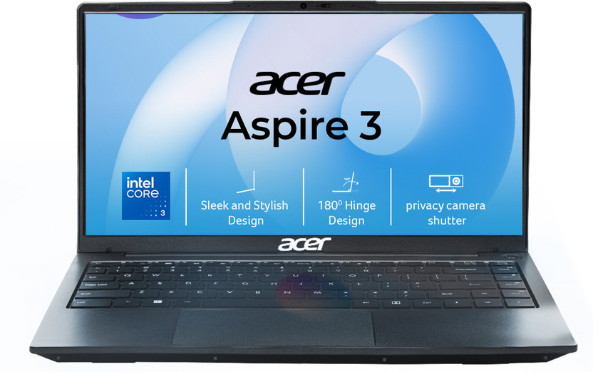 Acer Aspire 3 (i3 14th Gen) Intel Core 3 100U - (8 GB/512 GB SSD/Windows 11 Home) A324-53 Notebook(14 inch, Steel Gray, 1.45 kg)