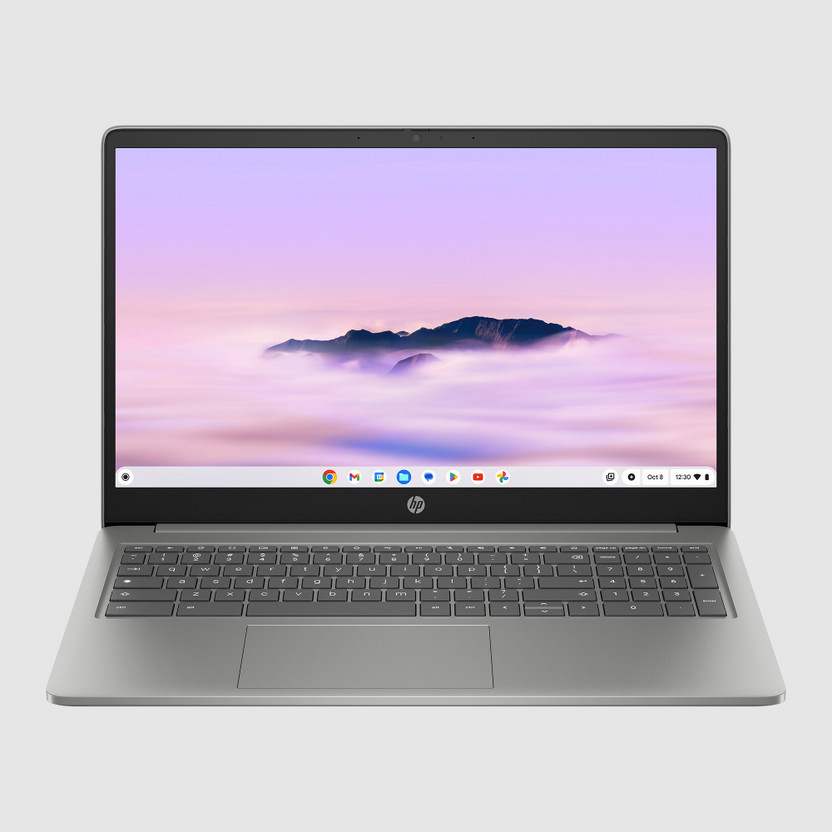 HP Intel Core i3 N305 - (8 GB/Chrome OS) 15a-nb0002TU Chromebook(15.6 Inch, Natural Silver, 1.49 Kg)