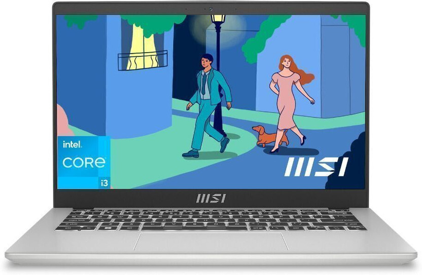 MSI Modern 14 Intel Core i3 12th Gen 1215U - (16 GB/512 GB SSD/Windows 11 Home) Modern 14 C12MO-1402IN Business Laptop(14 Inch, Urban Silver, 1.4 Kg, With MS Office)