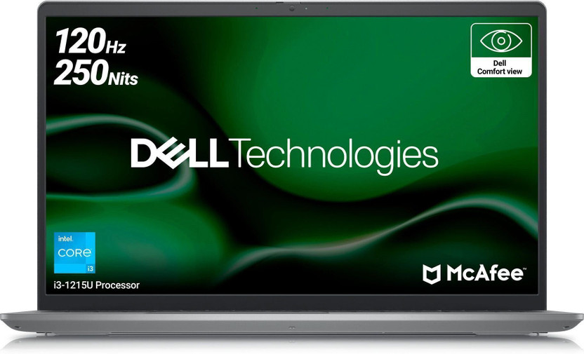 DELL 15 Intel Core i3 12th Gen 1215U - (8 GB/512 GB SSD/Windows 11 Home) 3520 Thin and Light Laptop(15.6 Inch, Titan Grey, 1.69 Kg, With MS Office)