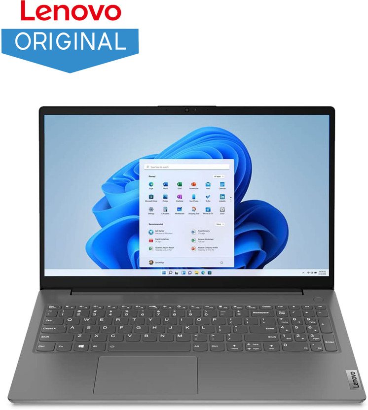 Lenovo V SERIES Intel Core i5 12th Gen 1235U - (8 GB/512 GB SSD/Windows 11 Home) V15 Thin and Light Laptop(16 Inch, Silver Grey, 1.6 Kg, With MS Office)