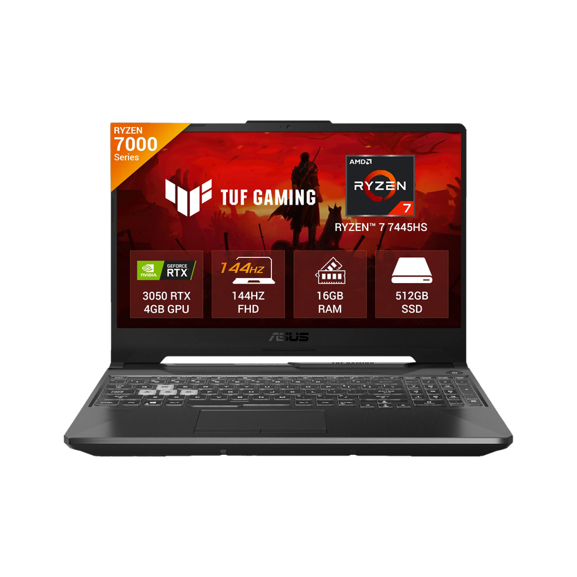Asus Tuf Gaming A15 2025 Amd Ryzen 7 7445hs - 16 Gb/512 Gb Ssd/Windows 11 Home/4 Gb Graphics/Nvidia Geforce Rtx 3050/144 Hz Fa506ncg-hn199w Gaming Lap