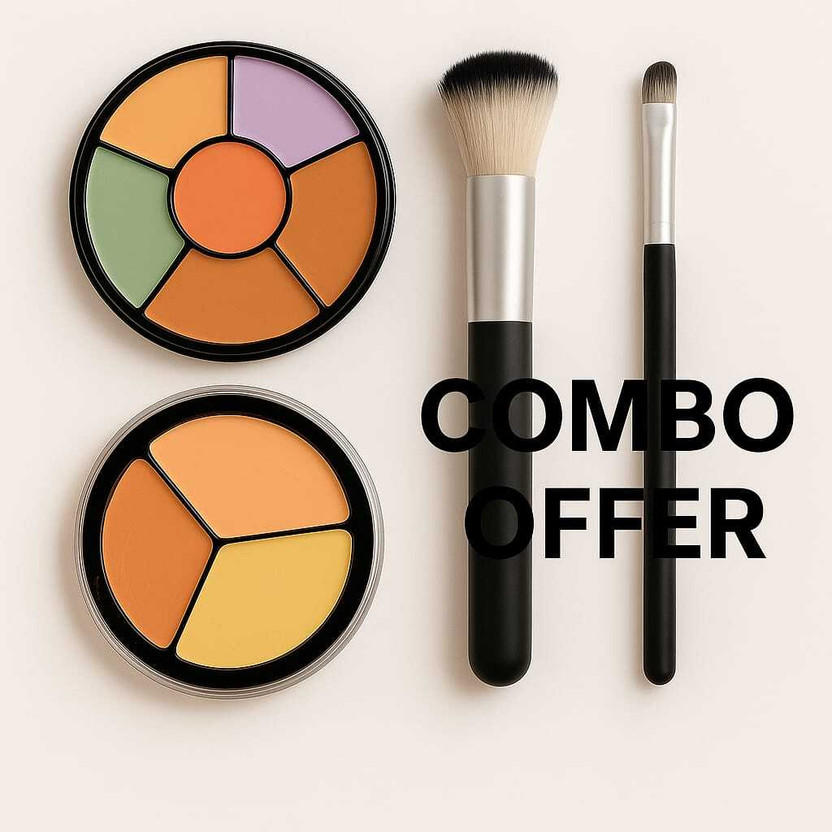 NIGRIFIX 3 IN1 CONCEALER AND 6 IN 1 CONCEALER WITH 2 PCS BRUSH Concealer(NATURAL, 18 ml)