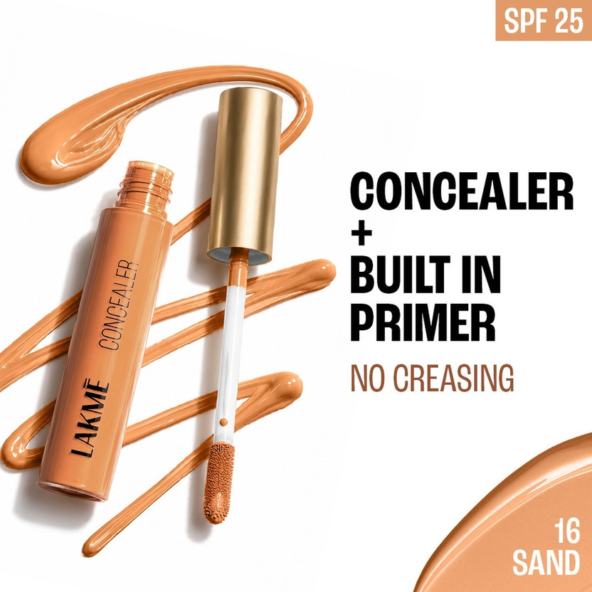 Lakmé 9to5 Powerplay Priming Concealer Built in Primer Concealer(Sand, 5.4 ml)