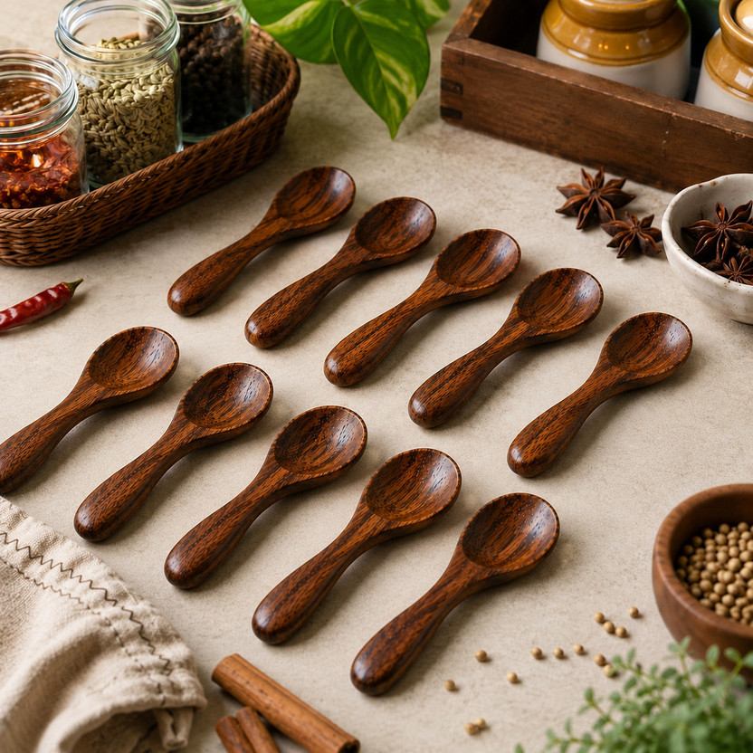 Ruby Ruby Perl Spice Set Wooden(10 Piece) - Flipkart Deal