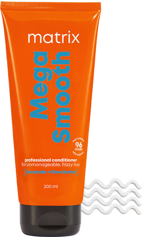 MATRIX Mega Smooth Conditioner for Frizzy Hair, Defy Frizz for 4 Days(200 ml)