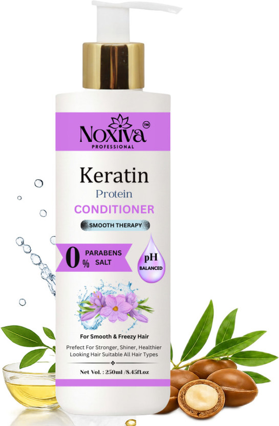 NOXIVA Keratin Protein Hair Conditioner | Smooth & Silky Hair | Reduces Frizz & Damage(250 ml)