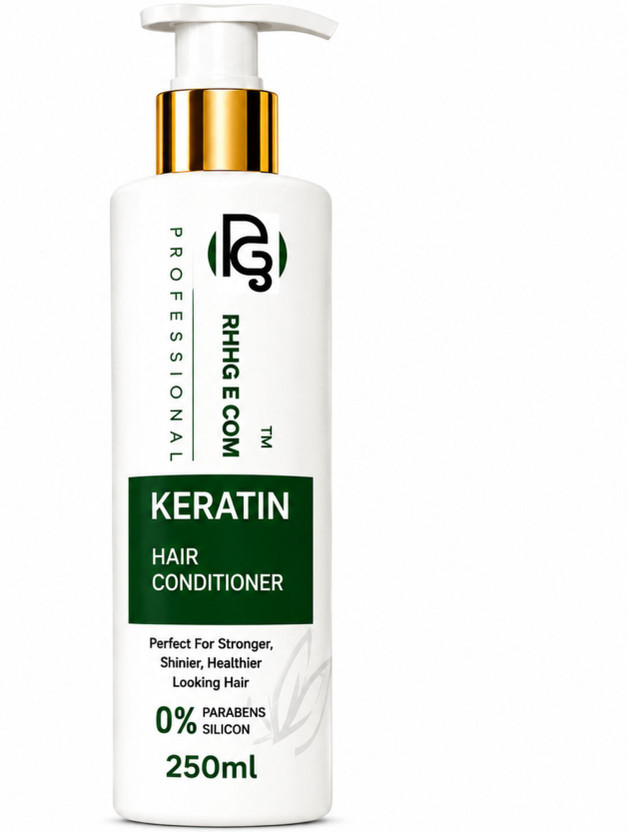 RHHG E COM Keratin Conditioner for Dry, Frizzy Hair | Reduces Frizz, Repairs Bonds(250 ml)