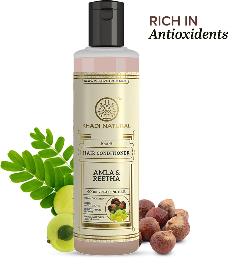 KHADI NATURAL Amla & Reetha Hair Conditioner for Smooth Healthy Hair(210 ml)