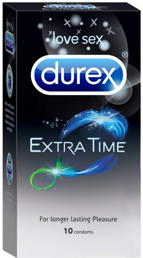 DUREX Extra Time Condom(Set of 10, 10 Sheets)