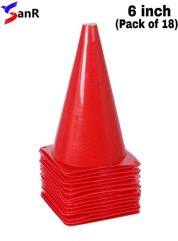 Fitdex Cone Marker Pack of 18(Red)