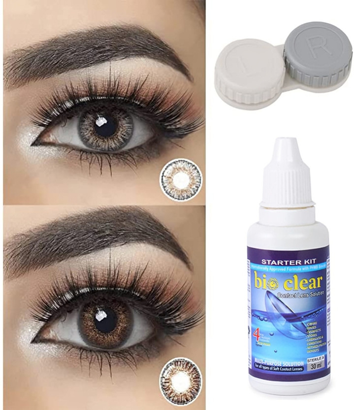 Freddy Monthly Disposable(0, Colored Contact Lenses, Pack of 2)