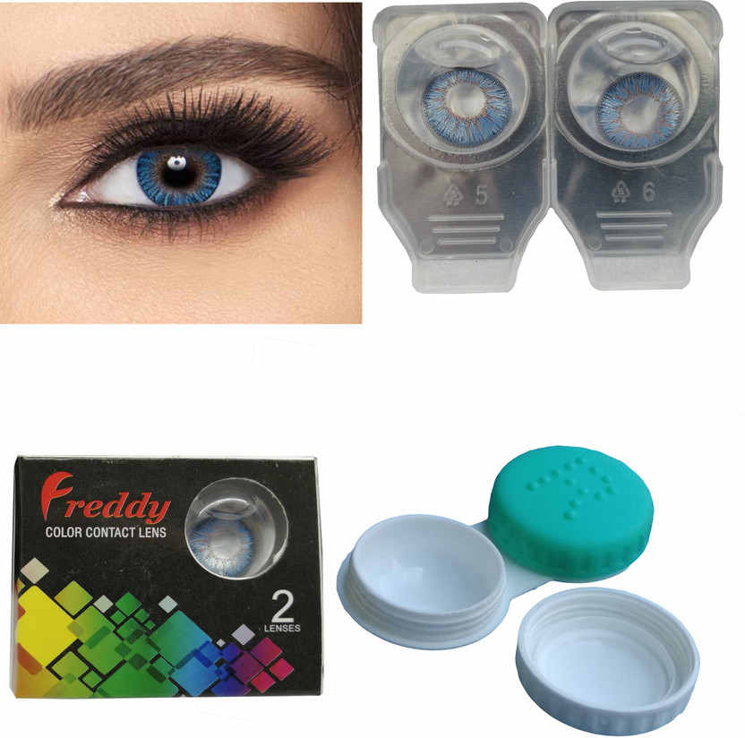 Freddy Monthly Disposable(zero, Colored Contact Lenses, Pack of 2)