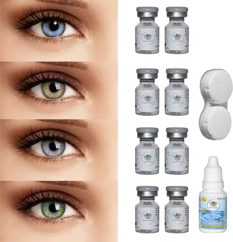 soft eye Daily Disposable(00, Colored Contact Lenses, Pack of 4)