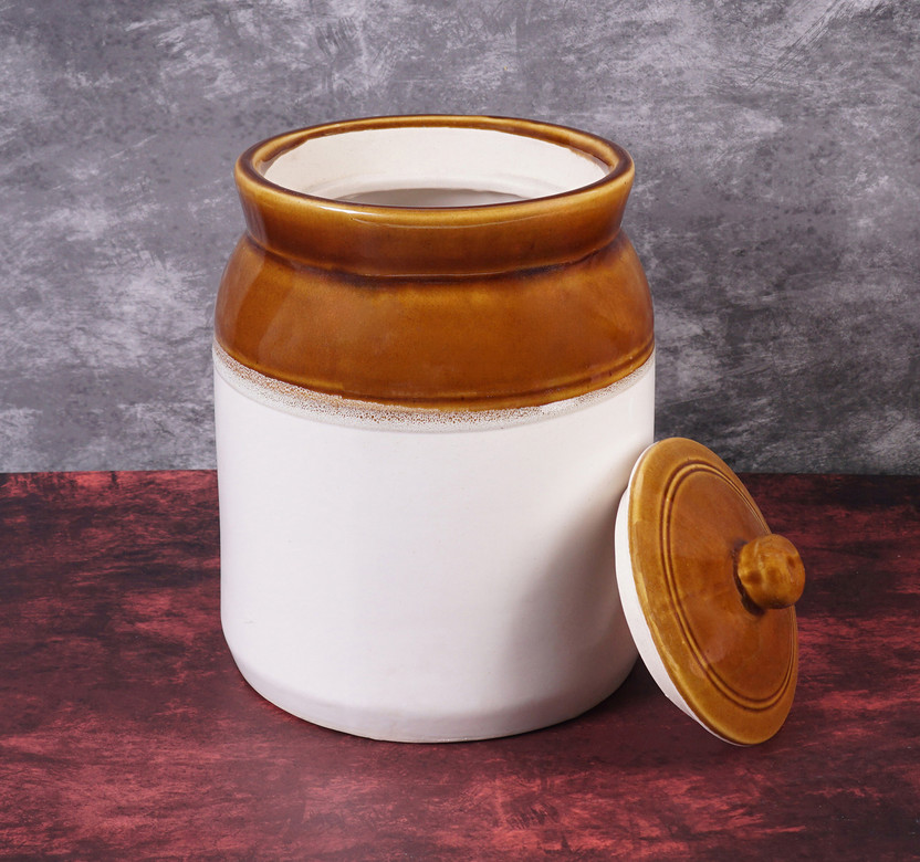 MSFabiha Plastic Pickle Jar  - 5000 ml(Brown)