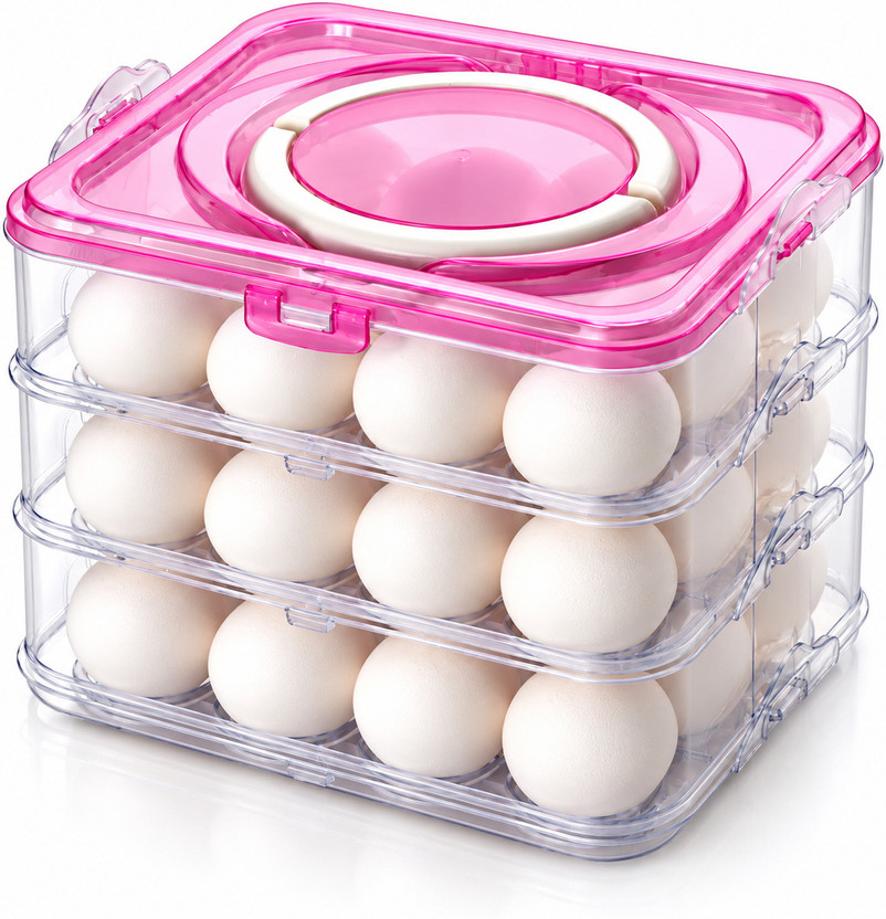 JIGSHTIAL JIGSHTIAL Plastic Egg Container  - 3 dozen(Pink) - Flipkart Deal