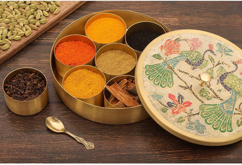 Rajneesh Handicraft Spice Set Brass(1 Piece)