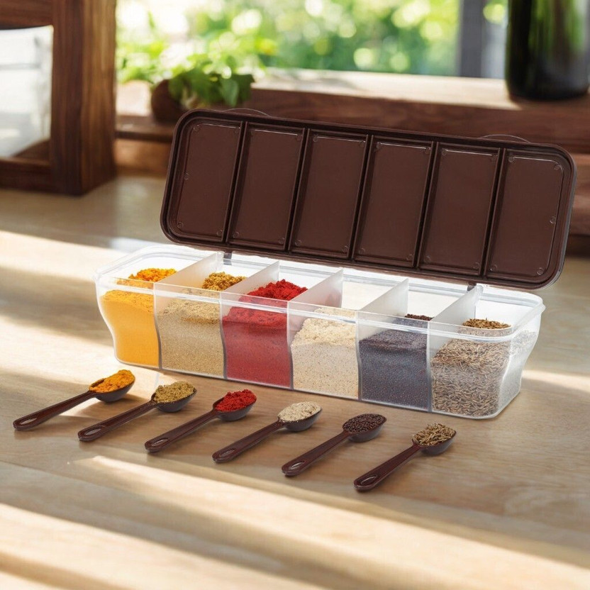 Metrolife Plastic Grocery Container  - 1500 ml(Brown)