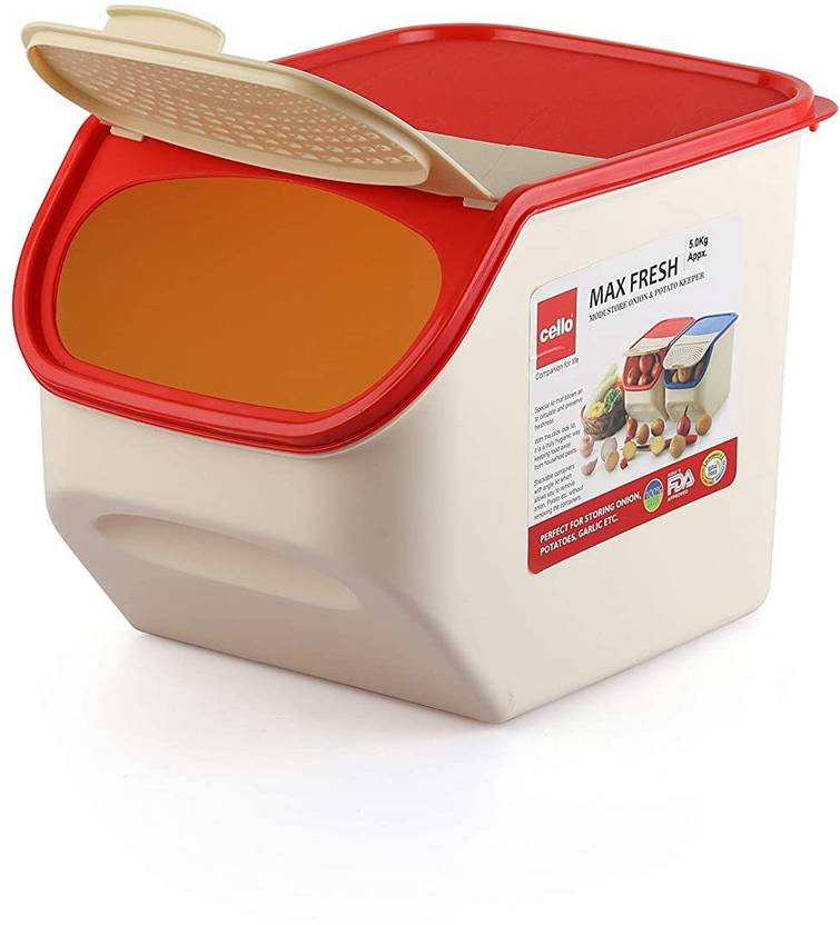 cello Max Fresh Onion and Potato Keeper (Red) 5 L Plastic Utility