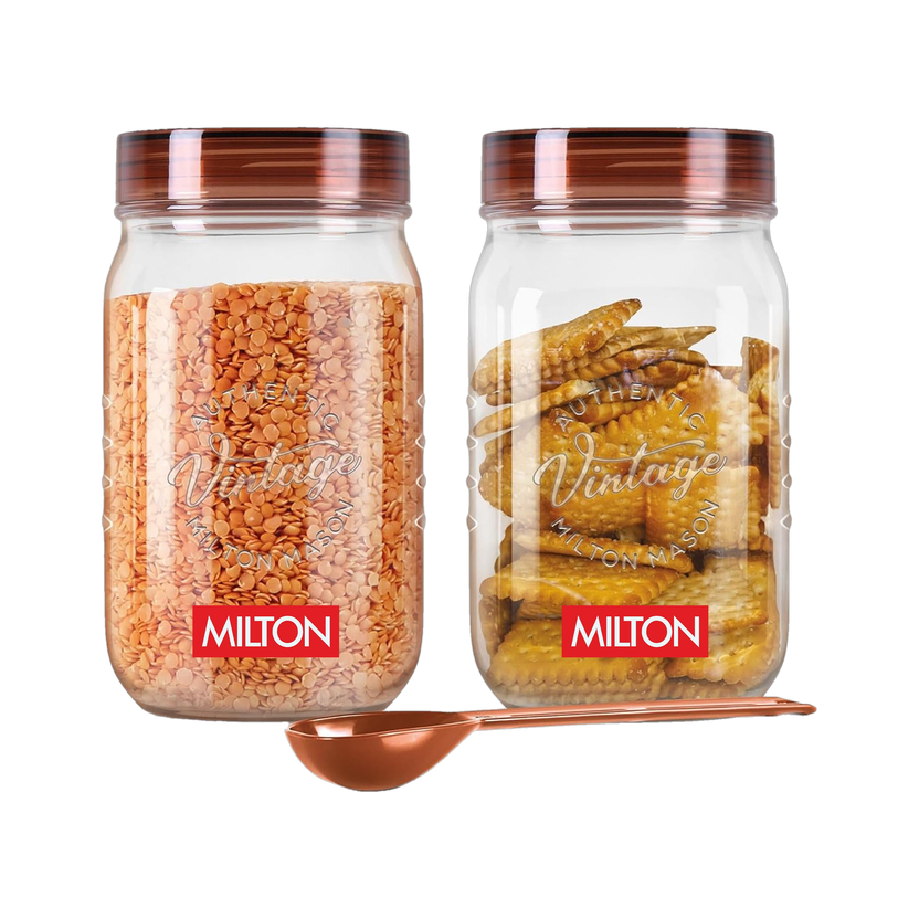 MILTON Plastic, Polypropylene Utility Container  - 2 L(Pack of 2, Clear)