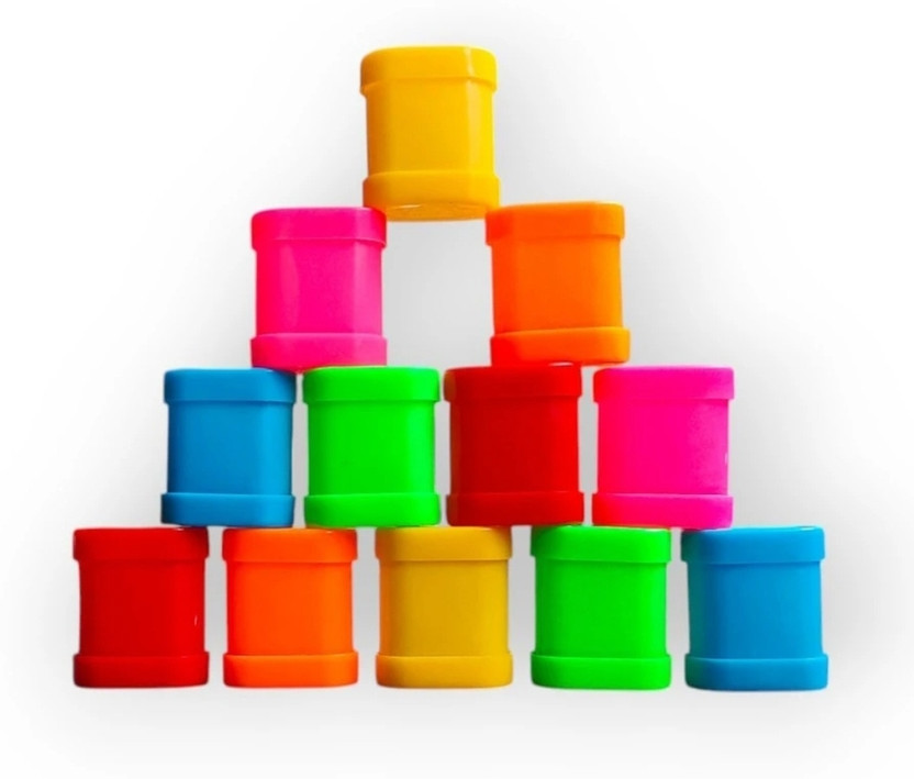 Smoldex Plastic Utility Container  - 15 ml(Pack of 12, Multicolor)