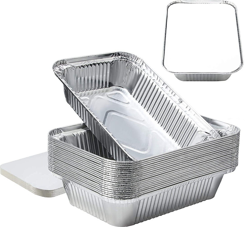 SIYA Aluminium Utility Container  - 750 ml(Pack of 50, Silver)