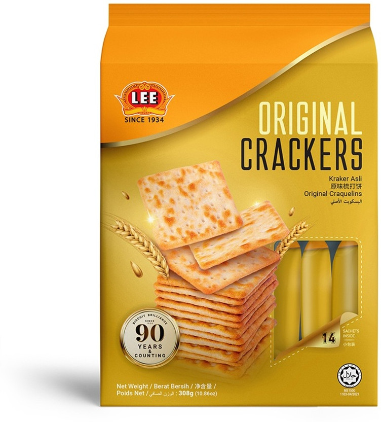 Lee Biscuits Cracker Original 308g | Crunchy Crackers | Perfect for Tea Time & Parties Cracker(308 g)