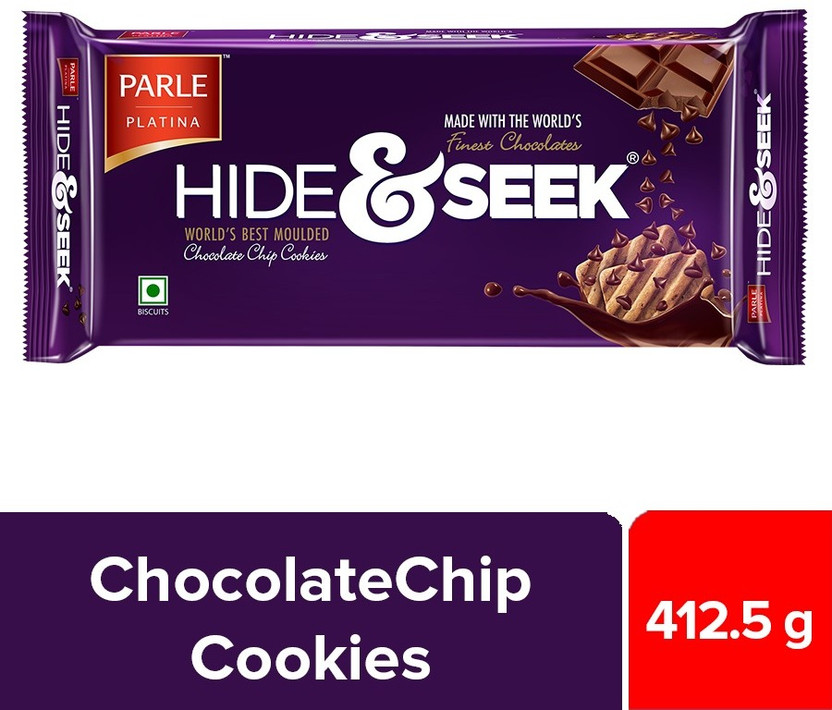 PARLE Hide and Seek Chocolate Chip Cookies Biscuit(412.5 g)
