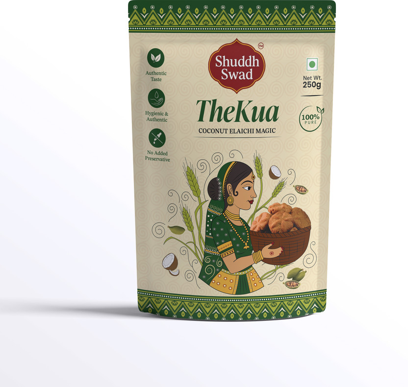 Shuddh Swad Elaichi Thekua 250g – Authentic Bihari Sweet Snack | Crispy & Handmade Treat Cookies(250 g)