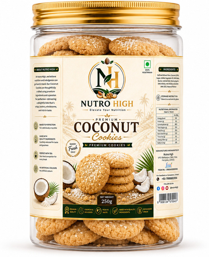 Nutro High Fresh Baked Coconut Cookies(250 g)