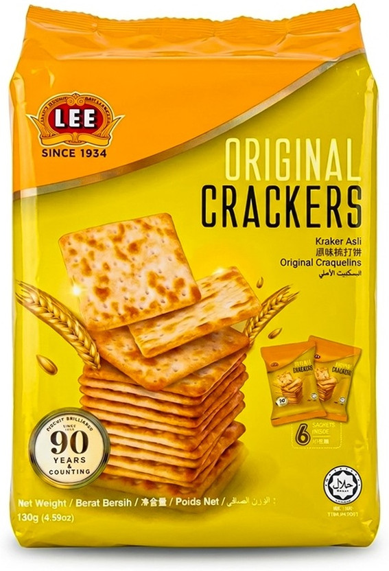 Lee Biscuits Cracker Original 130g | Crunchy Crackers | Perfect for Tea Time & Parties Cracker(130 g)