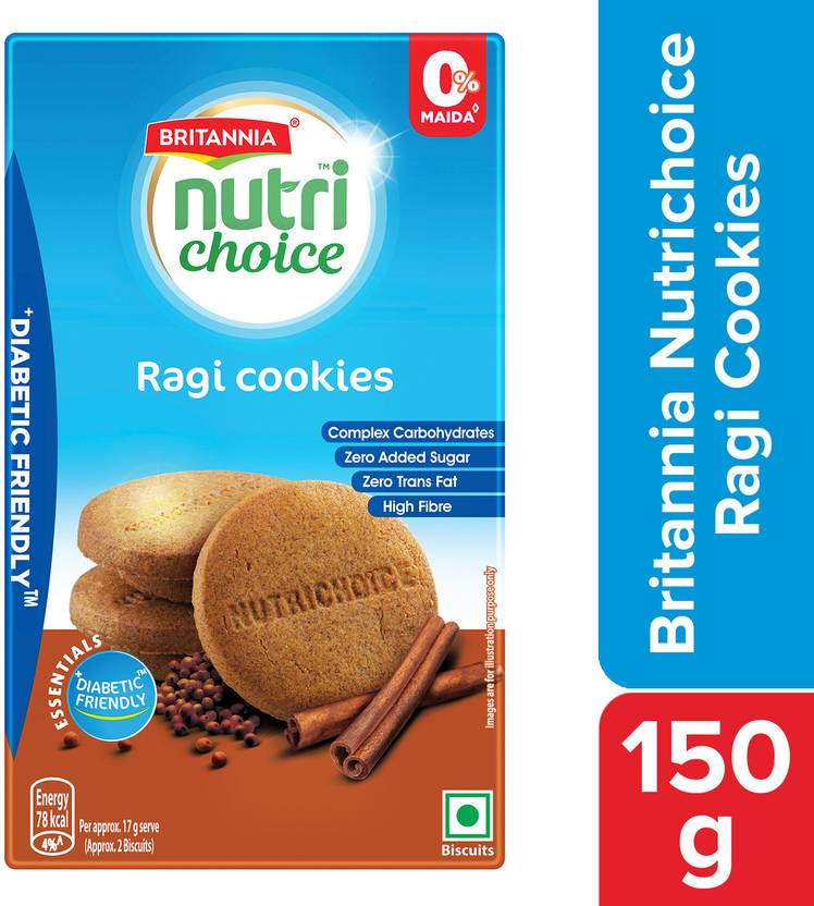 BRITANNIA NutriChoice Essentials Ragi Cookies (No Added Sugar