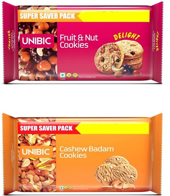 UNIBIC Fruit & Nut & Cashew Badam Cookies Cookies Price in India Buy
