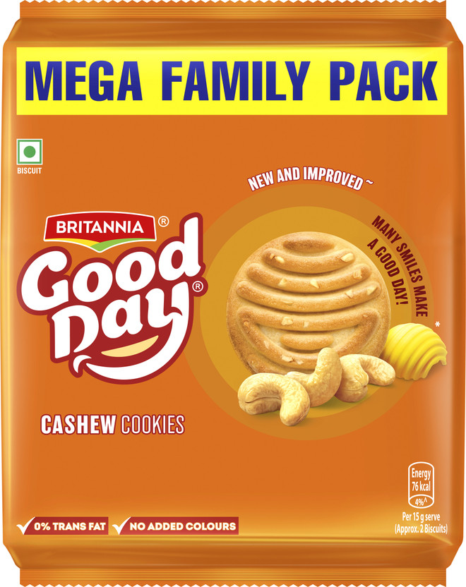BRITANNIA Good Day Cashew Cookies Biscuit(10 x 82.7 g)