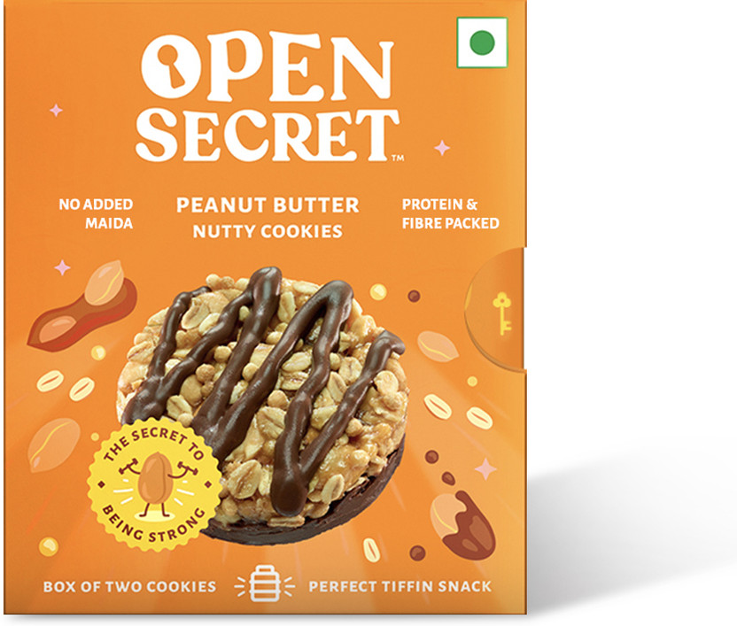 OPEN SECRET Peanut Butter 2 Guilt-Free Cookies Biscuit(25 g)