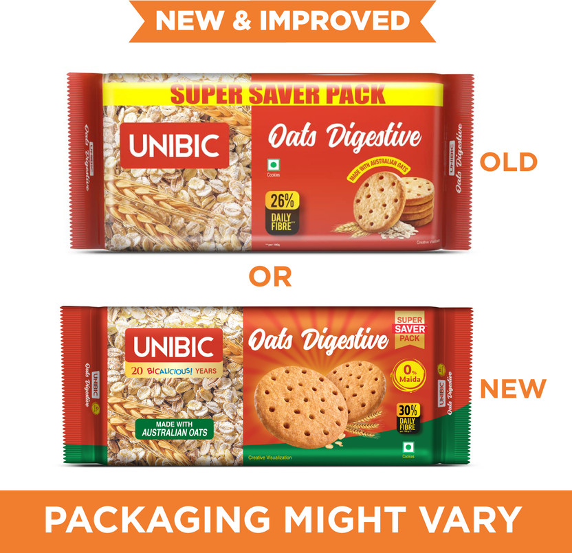 UNIBIC Oats Digestive Cookies Biscuit(600 g)
