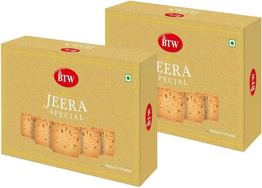 BTW BTW Jeera Special Cookies 800gm | Authentic Taste & Quality Cookies(2 x 400 g) - Flipkart Deal