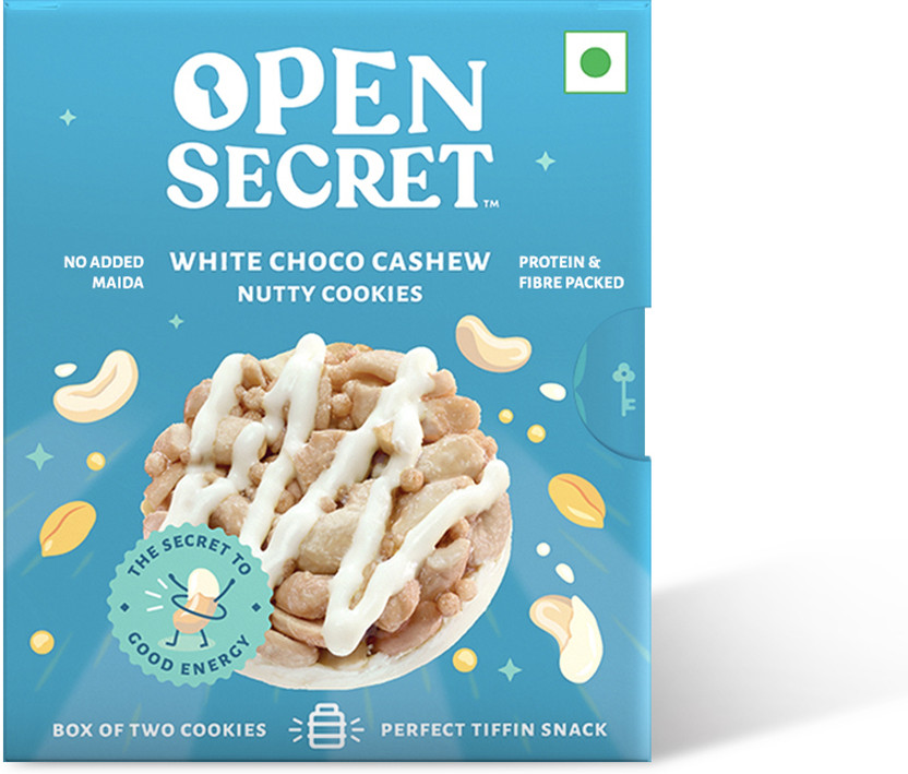 OPEN SECRET White Choco Cashew 2 Guilt-Free Nutty Cookies Biscuit(25 g)