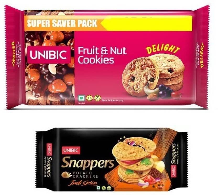 UNIBIC Snappers Potato Cracker & Fruit & Nut Cookies Cookies Price in