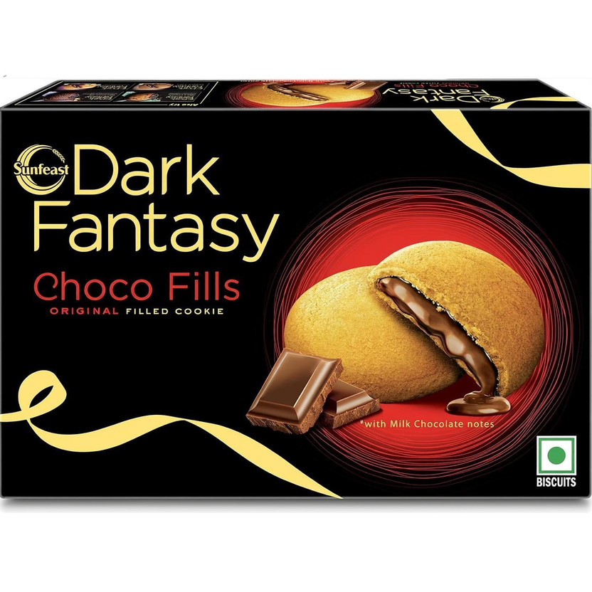 Sunfeast Sunfeast Dark Fantasy CHOCOFILLS Original Filled Cookies with Choco Crème CHOCOLATY Cookies(227 g) - Flipkart Deal