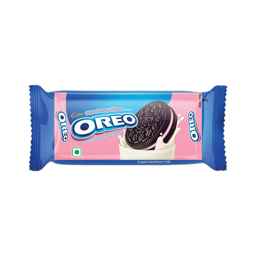 Cadbury Oreo Strawberry Flavour Cream Sandwich Biscuit(41.75 g)