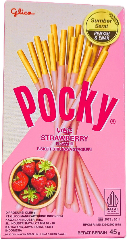 Pocky Strawberry Flavor Biscuit Sticks | Imported Stick Biscuit Cream Cracker Biscuit(45 g)